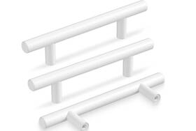 Ls201wh76-10 Goldenwarm #pack 10 Pack White Cabinet Pulls - 3 Inch Handles For Kitchen Bathroom Cupboard