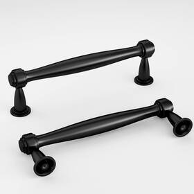 Ls85212bk96-15 Goldenwarm A-gw 15 Pack 3-3/4 Inch Hole Center Black Cabinet Pulls Luxite Drawer H
