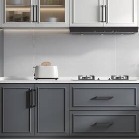 Lsj12bk160-45 Goldenwarm #units 45 Pack 6 1/4 Inch Black Cabinet Handles Matte Drawer Pulls