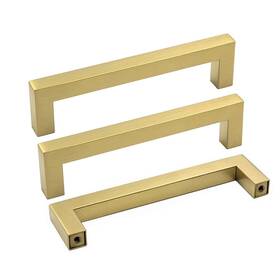 Lsj12gd128-25pks Goldenwarm 25 Pack Modern Bar Drawer Pulls Gold Cabinet Handles 5 In Center Brushed Brass