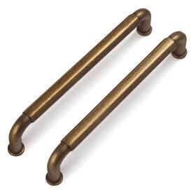 Goo-ki 2201-gt-128-1 Goo-ki 6 Pack 5 Inch 128mm Hole Center Centers Antique Brass