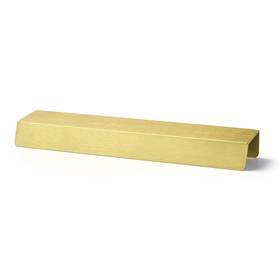 Goo-ki 405589332927 Brushed Brass Finger Pulls Modern Aluminum Kitchen Cabinet Hardware 6-5/16 Inch