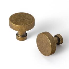Goo-ki 6651gt-dk 6 Pack Cabinet Knobs Antique Brass Drawer - Solid Zinc Alloy Single Hol