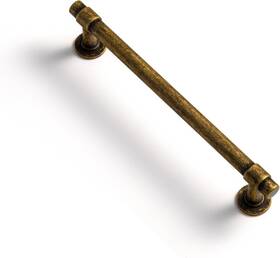 6773-gt-128 Goo-ki 6 Pack Brass Zinc Alloy Cabinet Handles - 5ftft Hole Center Vintage/retro/antique