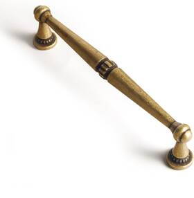 Goo-ki 809664200241 6 Pack Antique Brass Cabinet Handles 5-1/16 128mm C-c Retro Dr