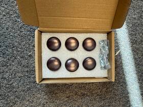 Goo-ki 809664200364 6 Pack Cabinet Hardware Oil Rubbed Bronze Drawer Knobs - New With Screws
