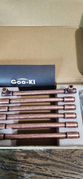9338mb-160 Goo-ki 6 Pcs 5 Inch Hole Centers Cabinet Handles Drawer Bar Pull Antique Brass