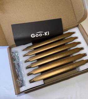 Goo Ki B09wcnftkl 6-1/4 Inch Cabinet Pulls Antique Brass Zinc Alloy 6.7 Length 6 Pack