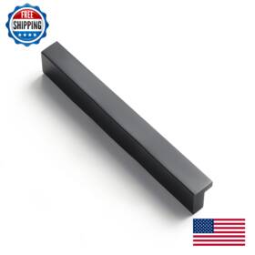 B0brv1p595 Goo-ki 12x Cabinet Handles Finger Pull 3-3/4 Inch Black Drawer Pulls Solid Aluminum