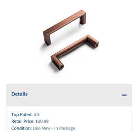 B0c1n53g4k Goo-ki 6 Pack 3 Inch 76mm Hole Cabinet Pulls Antique Copper Zinc Alloy