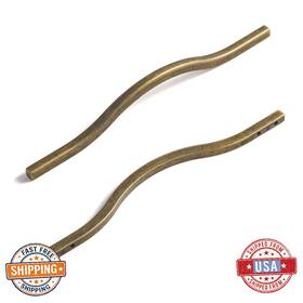 B0cf8h7v5n Goo-ki Low Profile Antique Brass Cabinet Pulls Zinc Alloy Drawer Handles 6 Pack