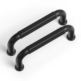 B0d7ld3yc7 Goo-ki 6-pack 3 Inch Matte Black Zinc Alloy Cabinet Pulls - 76mm 3.45 Overall