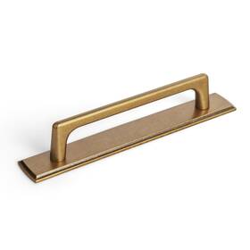 B0dp41qxwc Goo-ki Antique Brass Cabinet Pulls 5 Inch Backplate Drawer Handles 128mm Hole 2-pack