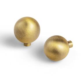 B0dskdc9fh Goo-ki Brushed Bronze Cabinet Knob 1.2 Inch 30mm Dia Modern Solid Zinc Alloy