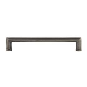 Carr-brass-pull-6 Grandeur 853445 Carre 6 Inch Center To Solid Brass - Grey