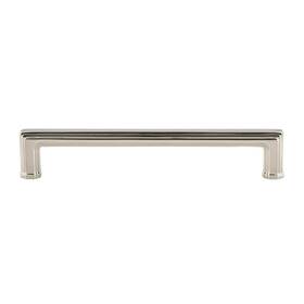 Carr-brass-pull-6 Grandeur 853453 Carre 6 Inch Center To Solid Brass - Nickel