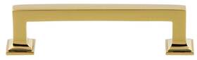 Gen-pull-4 Grandeur 853497 Geneva 4 Inch Center To Solid Brass Square -