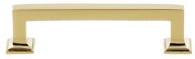 Gen-pull-4 Grandeur 853499 Geneva 4 Inch Center To Solid Brass Square -