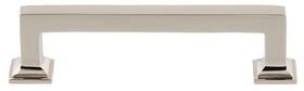 Gen-pull-4 Grandeur 853513 Geneva 4 Inch Center To Solid Brass Square - Nickel