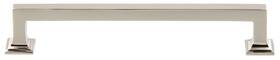 853531 Grandeur Gen-pull 6 Geneva Inch Center To Solid Brass Square - Nickel
