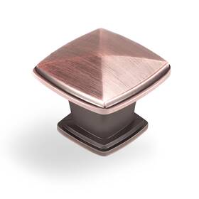 Ac02318 Grantenov 10 Pack Antique Copper 1-1/4 Inch Drawer Knobs Solid Square Cabinet Pulls