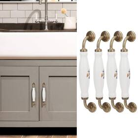 Gsycle Gsyclewmny47qg95 4pcs Antique Bronze Ceramic Cabinet Pulls European Style Drawer