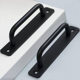 Guoharda 638457850024 12pcs Matte Black Cabinet Pulls 5 Inch 128mm Hole Center Drawer Handles Set
