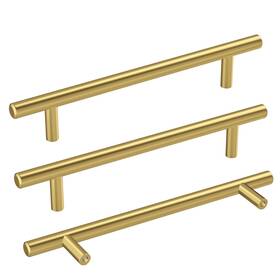B0ctmscdj5 Haidms 30-pack 5 Inch Brushed Brass Stainless Steel Kitchen Cabinet Drawer Pulls