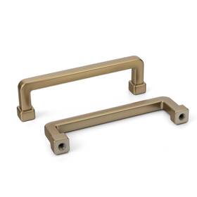 B0cvxry112 Haliwu 12pk 3-3/4 Inch Champagne Bronze Square Cabinet Drawer Pulls Handles Z