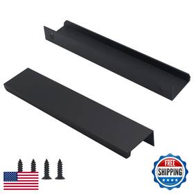 B0c9thv61f Hanihua 30-pack 150mm Matte Black Cabinet Finger Pulls Handles For Drawers