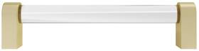 C502-clr Hapny Home C502-sb Clarity 5 Inch Center To Modern Solid - Clear / Satin