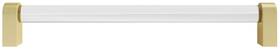 C503-clr Hapny Home C503-sb Clarity 8 Inch Center To Modern Solid - Clear / Satin