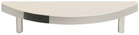Hm550-pn Hapny Home Hm550 Half Moon 4 Inch Center To Modern Solid Brass - Nickel