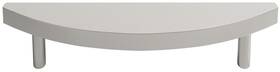 Hm550-sn Hapny Home Hm550 Half Moon 4 Inch Center To Modern Solid Brass - Nickel