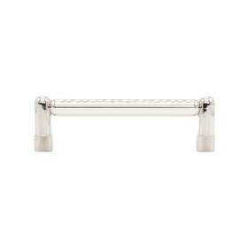 K571-pn Hapny Home K571 Knurled 4 Inch Center To Modern Industrial - Nickel