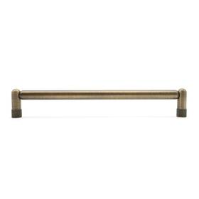 K573-ab Hapny Home K573 Knurled 8 Inch Center To Modern Industrial - Brass