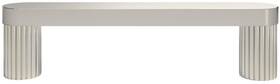 R508-pn Hapny Home R508 Ribbed 3-3/4 Inch Center To Solid Brass Ridged - Nickel