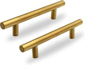 96-30-g Hardhawk 30 Pack 3.8 Inch Gold Kitchen Cabinet Pulls Stainless Steel Drawer Handles