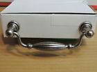 P718-128bnmdl Hardware Bright Nickel Ribbed Cabinet 7 Drawer Pulls