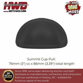 Cp4576 Hardware Direct Cabinet Cup Pulls Matte Black Transitional Farmhouse Kitchen Bath Drawer Knobs