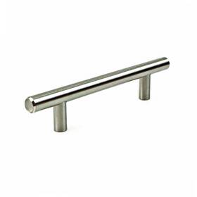 Mk3028-bn Hardware Direct St1276-bn/mk3028-bn Brushed Nickel Bar Handle Or Round Knob Kitchen Cabinet T-bar Disk