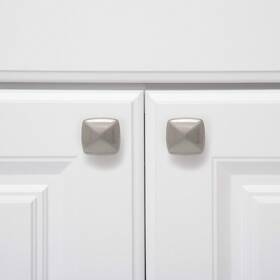 Zc5659-bn Hardware Direct Brushed Nickel Cabinet Knob Kitchen Bath Square Handles Pulls Modern Classic