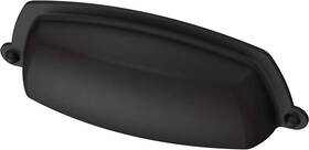 P41707k-fb-c Hardware Franklin Brass Cup 1-pack Cabinet Handles 3 Inch Hole Center Pulls Matte Black H