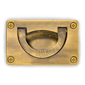 Ah-0295 Hardware Philosophy Creativity Brass Box And Drawer Handle Pulls 3 Inches - Set Of 2 A