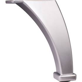 Hardware Resources 843512016394 89101-dc 4-1/8 Inch H Dull Chrome Square Curved Metal Furniture