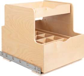 Robtd21-wb Hardware Resources Robtd21 21 Inch Wood Kitchen Cabinet Rollout - White