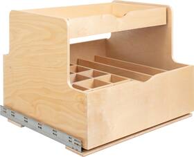 Robtd27-wb Hardware Resources Robtd27 27 Inch Wood Kitchen Cabinet Rollout - White