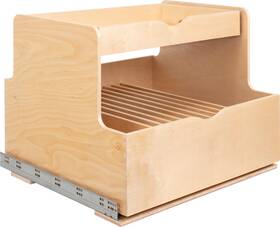 Rocwd27-wb Hardware Resources Rocwd27 27 Inch Wood Kitchen Cabinet Rollout - White