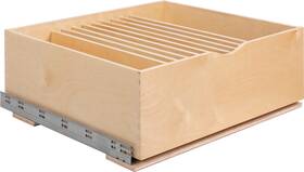 Rocws27-wb Hardware Resources Rocws27 27 Inch Wood Kitchen Cabinet Rollout - White