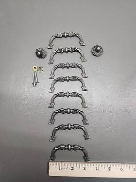 6003-ab Hardware Supply Source 8pc - 3 Inch Bronze Dresser Cabinet Drawer Pull Antique Bail Style
